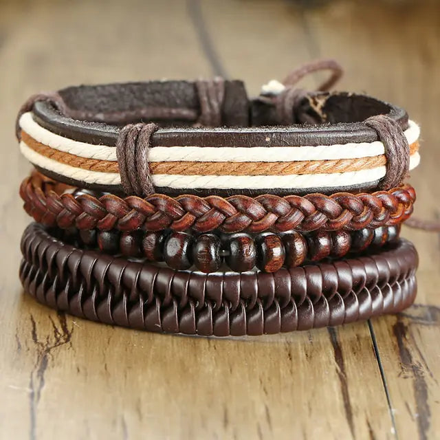 4Pcs/ Set Braided Bracelets High Quality