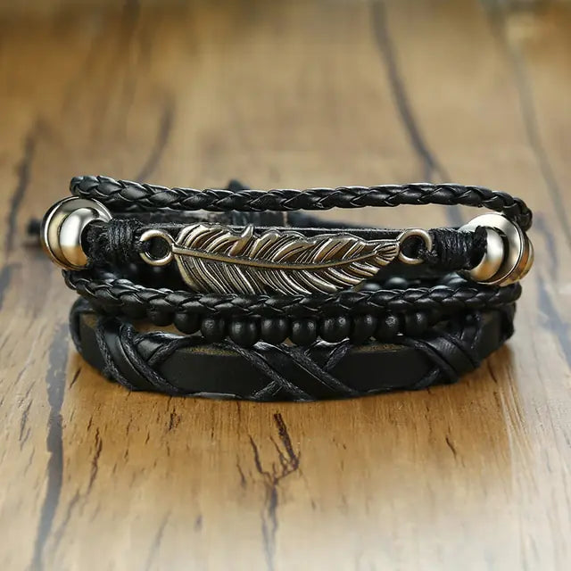 4Pcs/ Set Braided Bracelets High Quality