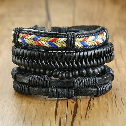 4Pcs/ Set Braided Bracelets High Quality