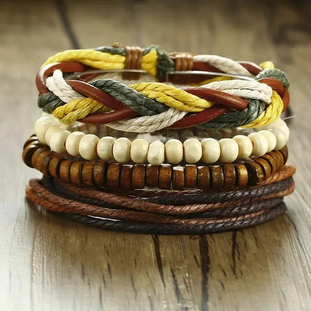 4Pcs/ Set Braided Bracelets High Quality