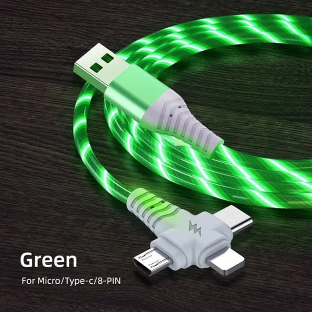 3 IN 1 Luminous Lighting USB Cable