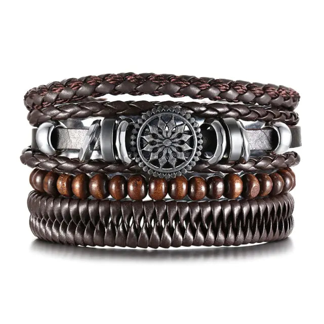 4Pcs/ Set Braided Bracelets High Quality