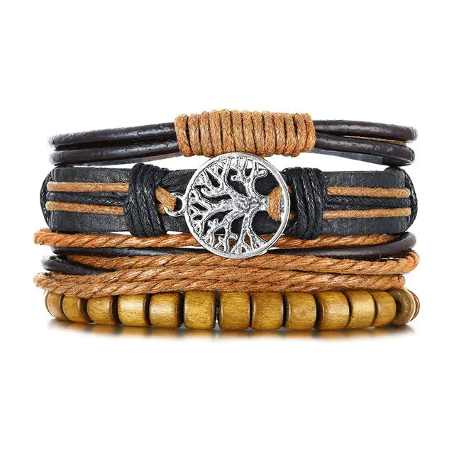 4Pcs/ Set Braided Bracelets High Quality