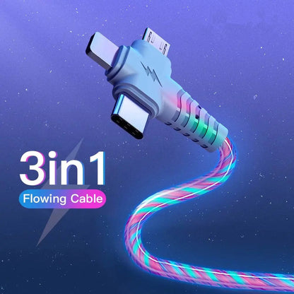 3 IN 1 Luminous Lighting USB Cable