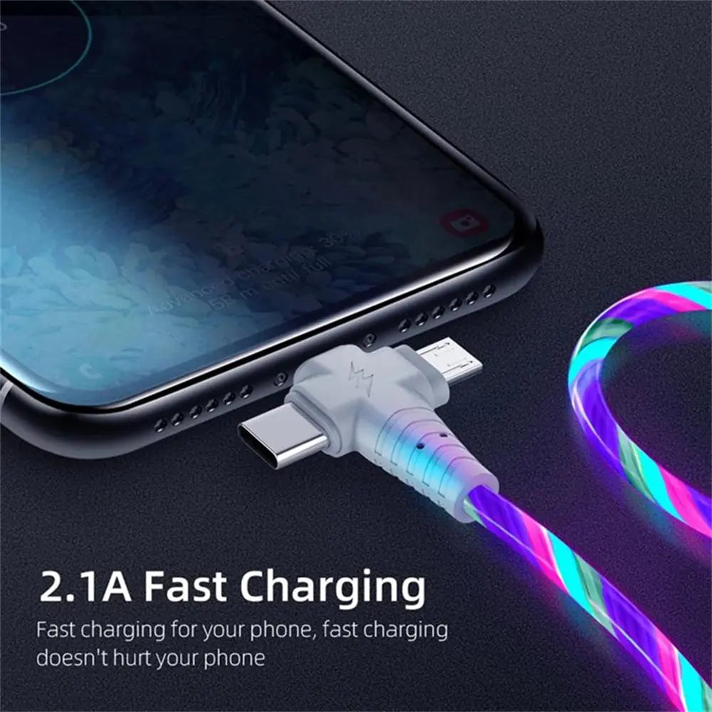 3 IN 1 Luminous Lighting USB Cable