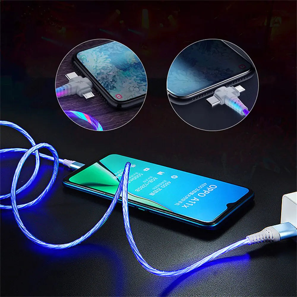 3 IN 1 Luminous Lighting USB Cable