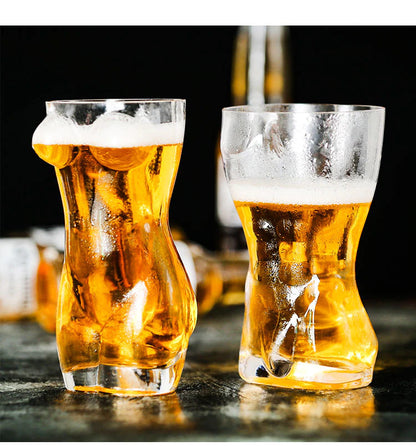 3D Sexy Men, Women Beer Glass