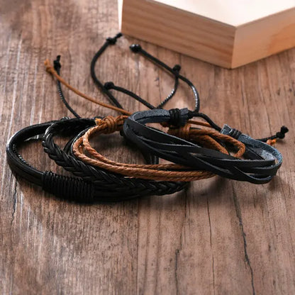 4Pcs/ Set Braided Bracelets High Quality